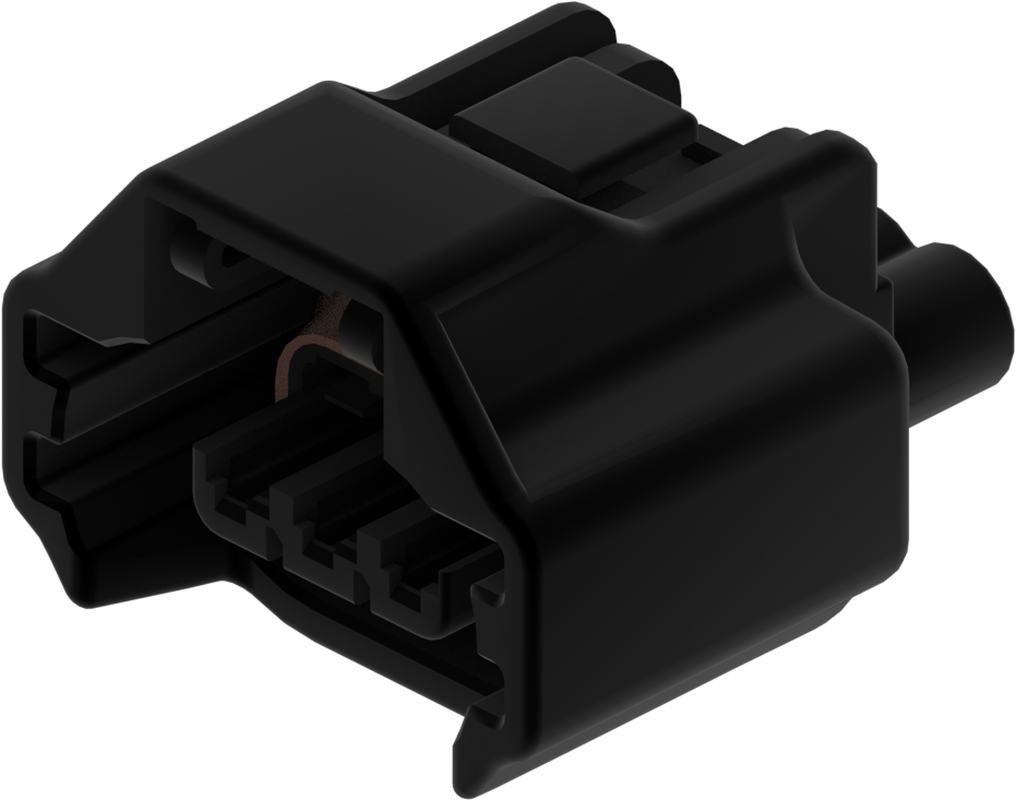 3 Way F 090 II Sealed Connector Black