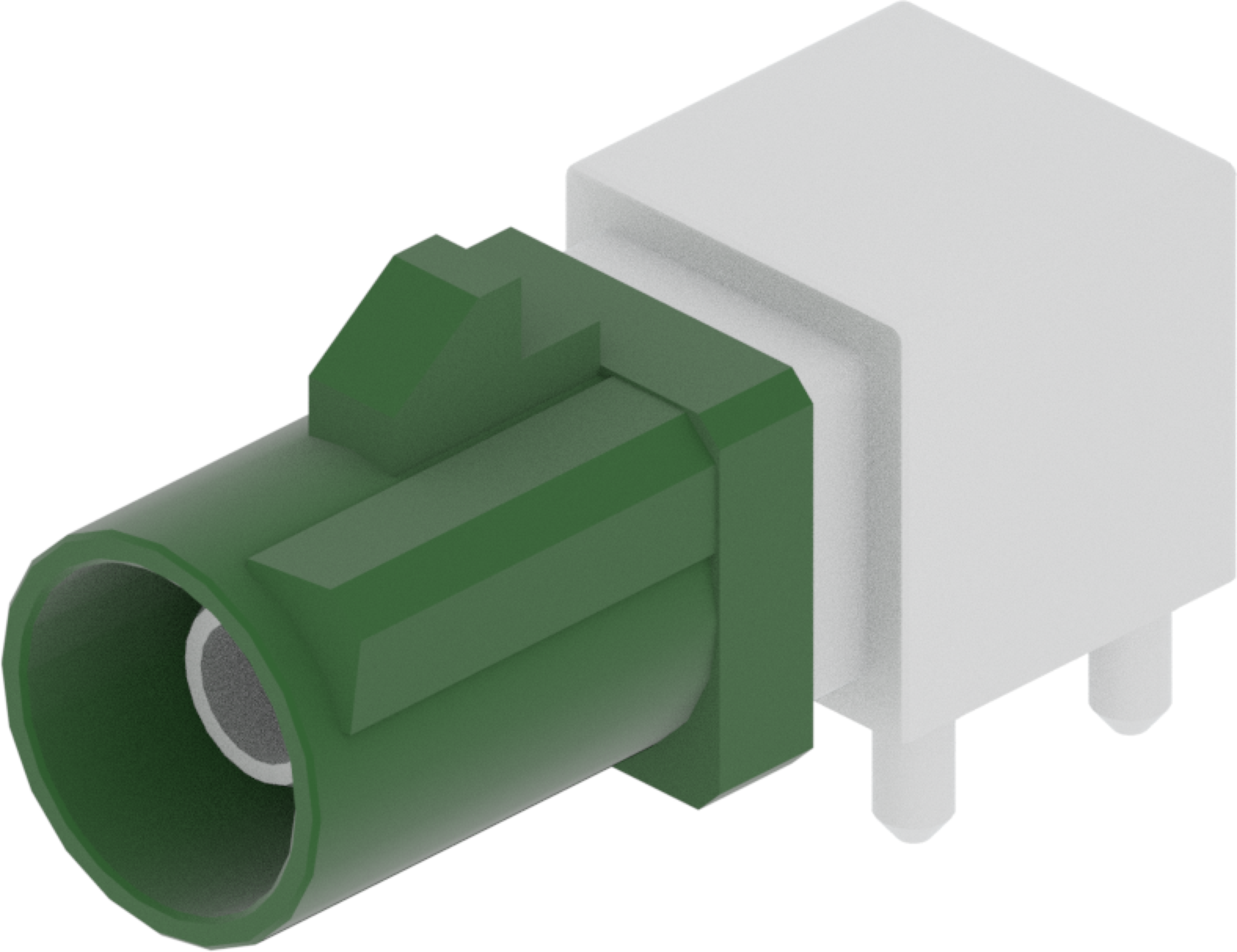 1 Port 1 Row Male Fakra Green Code E