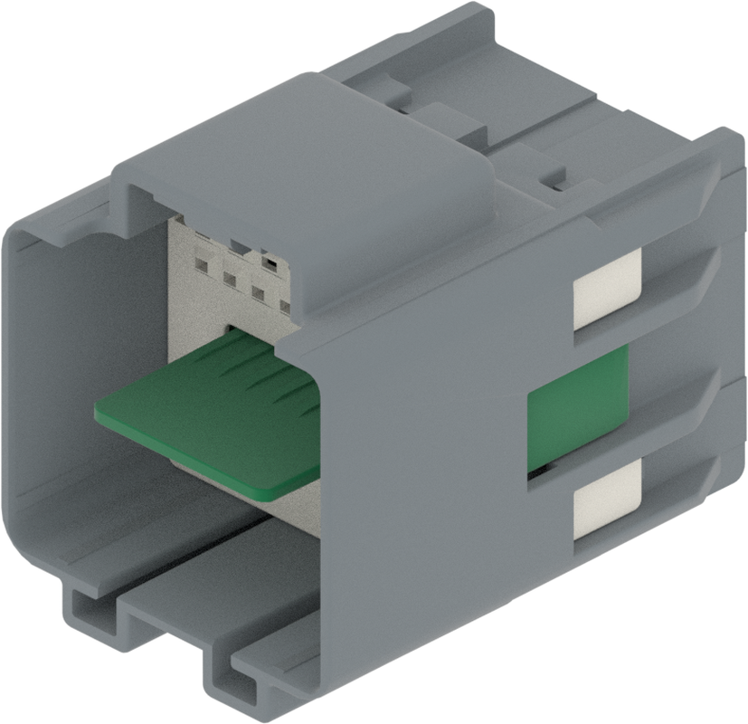 30 Way M OCS 0.64 1.2 Unsealed Connector Gray-Dark