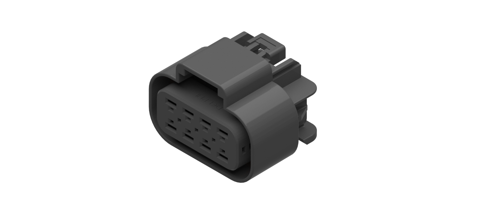 8 Way F GT 280 Sealed Connector Gray-Dark