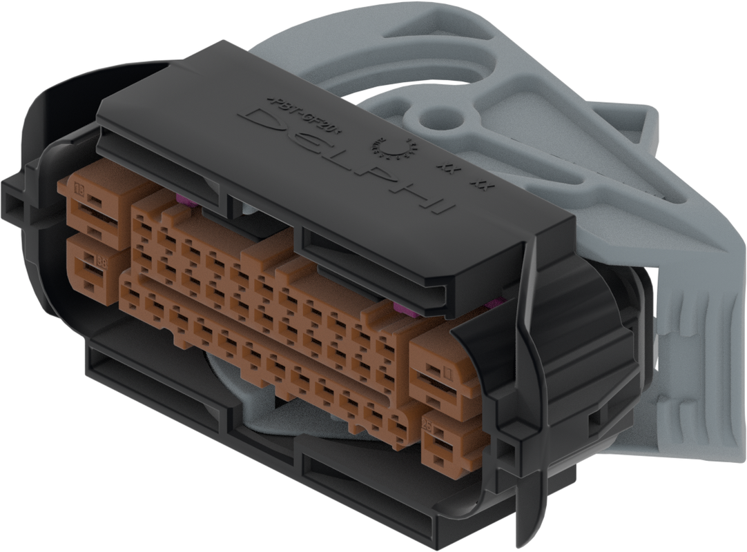 38 Way Female MIXED Sealed Connector Black