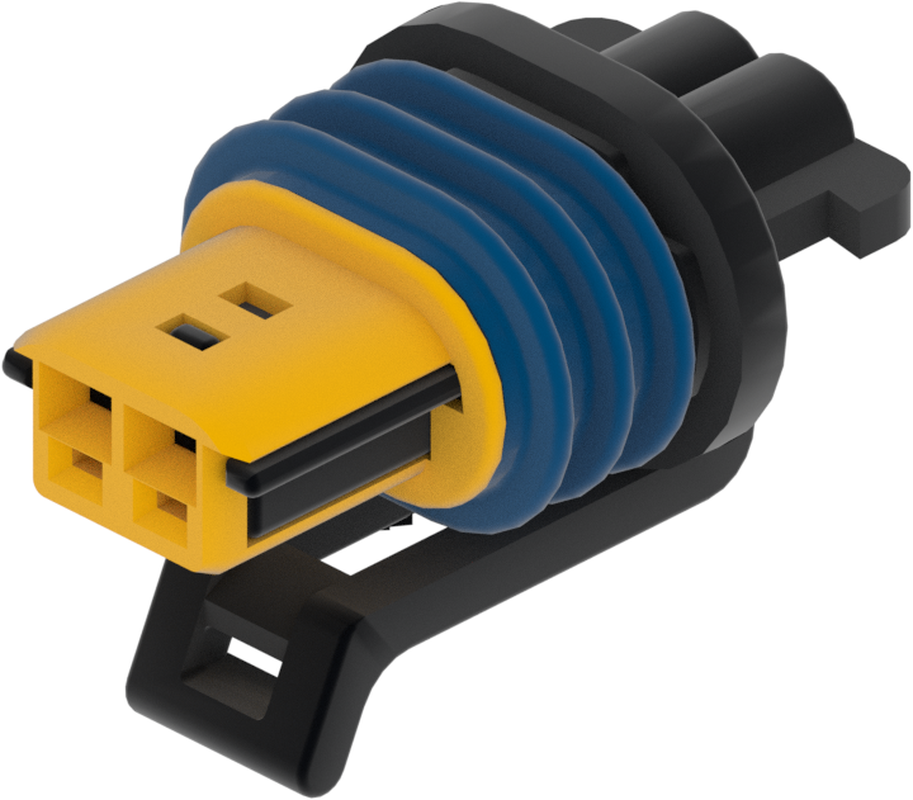 2 Way F GT 1.5 Sealed Connector Black