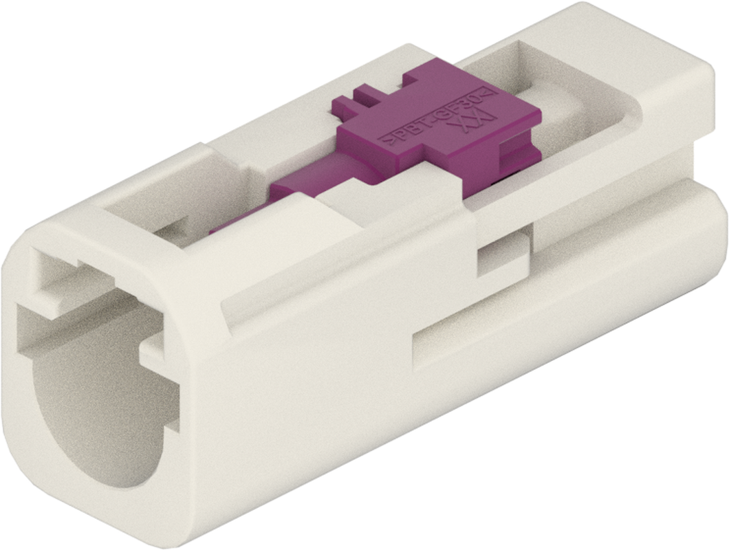 1 Port 1 Row MCA-B Male Mini Coax White Code B