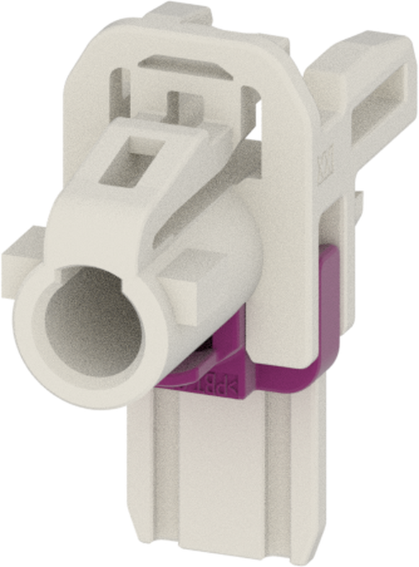 1 Port 1 Row MCA-B Female Mini Coax Pure White Code B