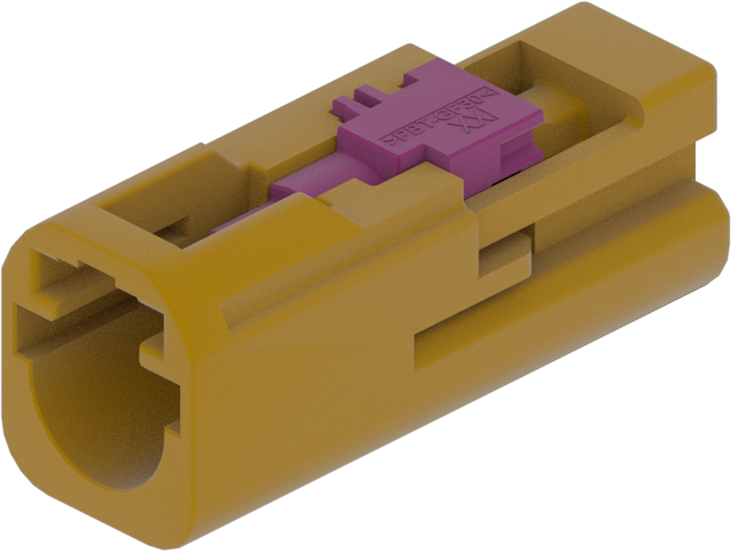 1 Port 1 Row MCA-B Male Mini Coax Curry Code K