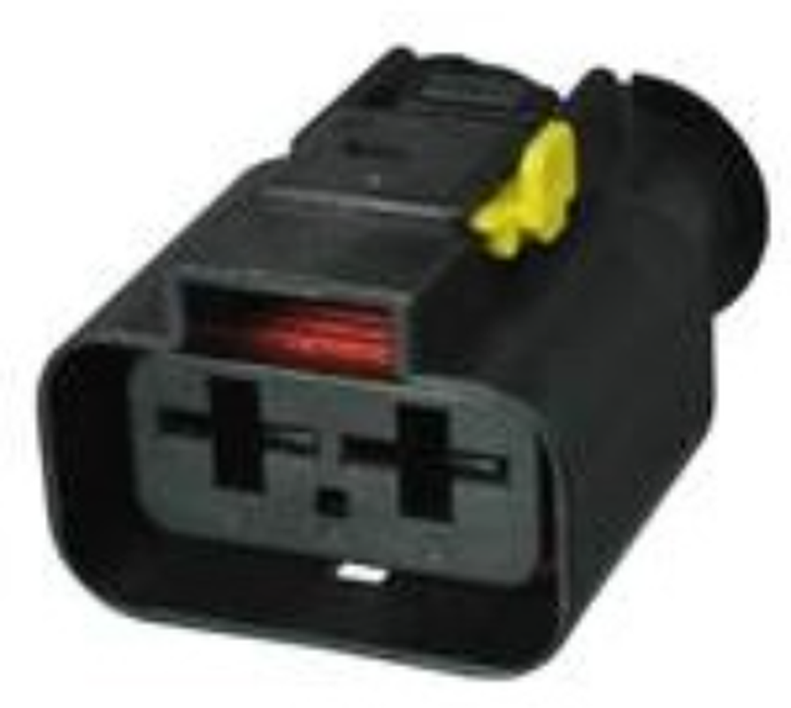 2 Way F DCS-1 9.5 Sealed Connector Black