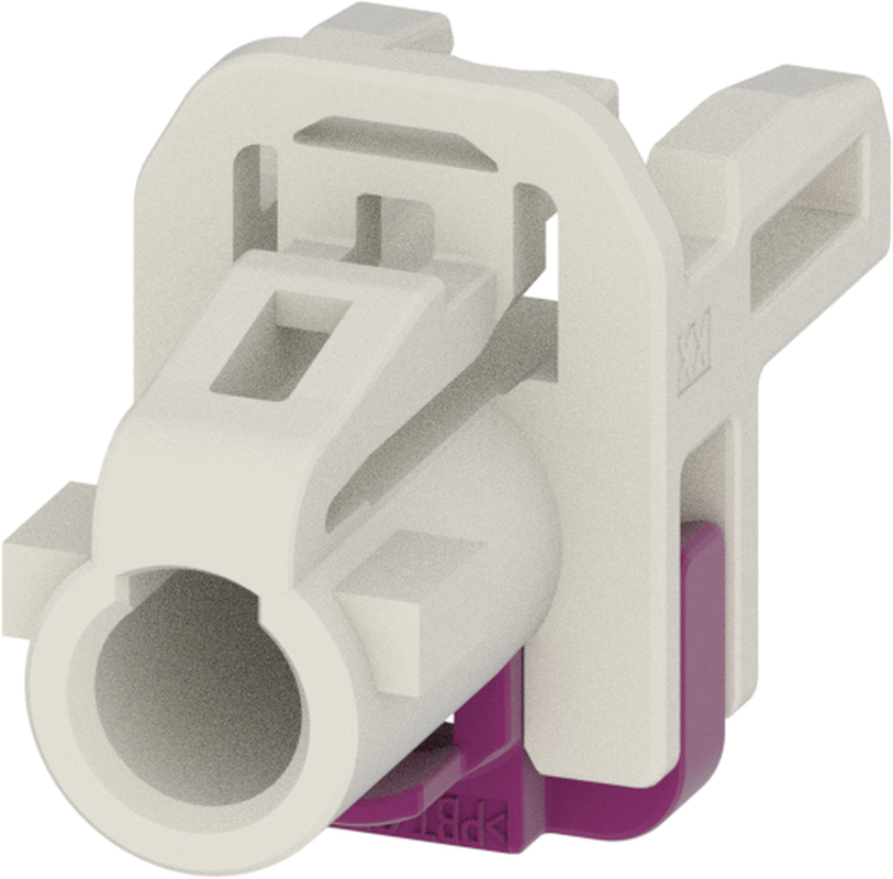 1 Port 1 Row MCA-B Female Mini Coax Pure White Code B