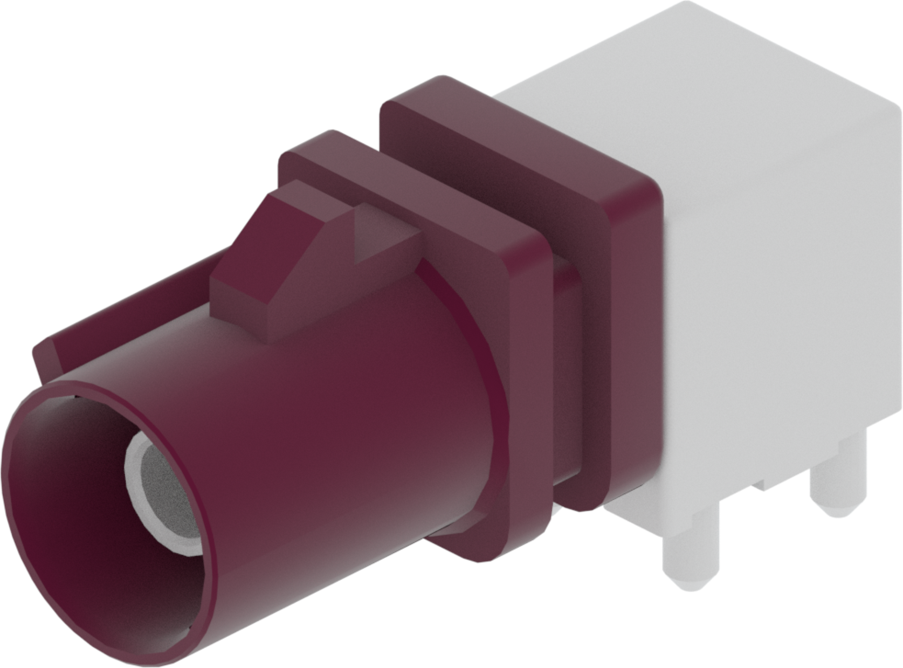 1 Port 1 Row Male Fakra Claret Voilet Code D