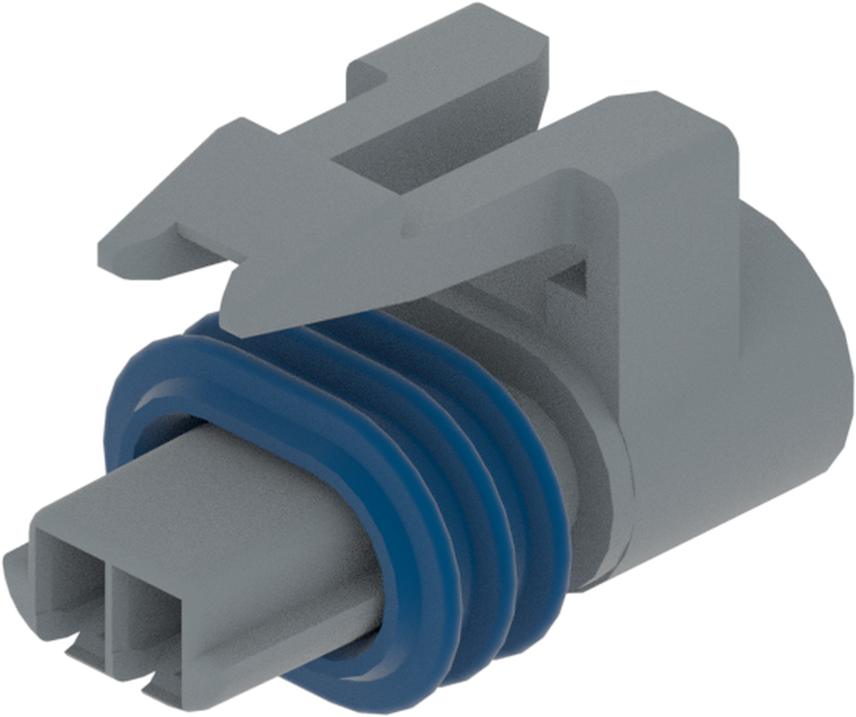 2 Way Female 1.5 MetriPack (M/P) Sealed Connector Gray-Medium