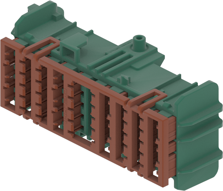 50 Way F OCS 1.5 2.8 Unsealed Connector Green