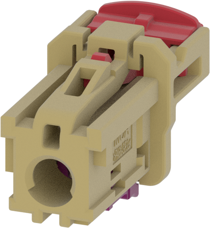 1 Port 1 Row MCA-A Female Mini Coax Beige Code J