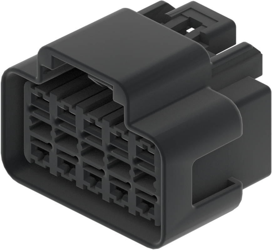 10 Way F GT FBT 2.8 Unsealed Connector Black