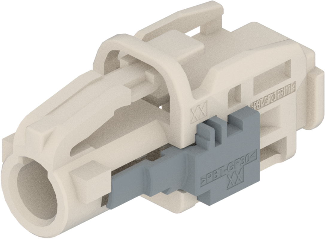 1 Port 1 Row MCA-B Female Mini Coax White Code B