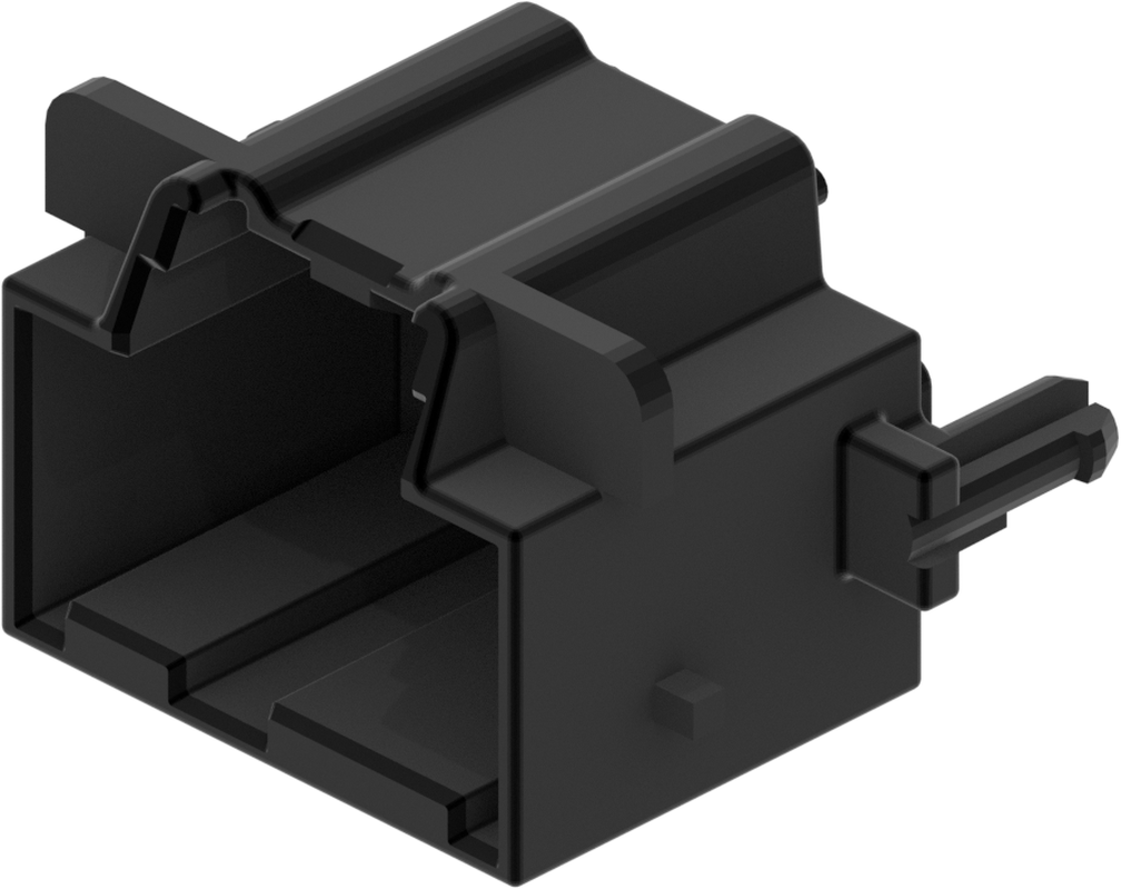 16 Way Male 0.64 MICRO Unsealed Connector Black