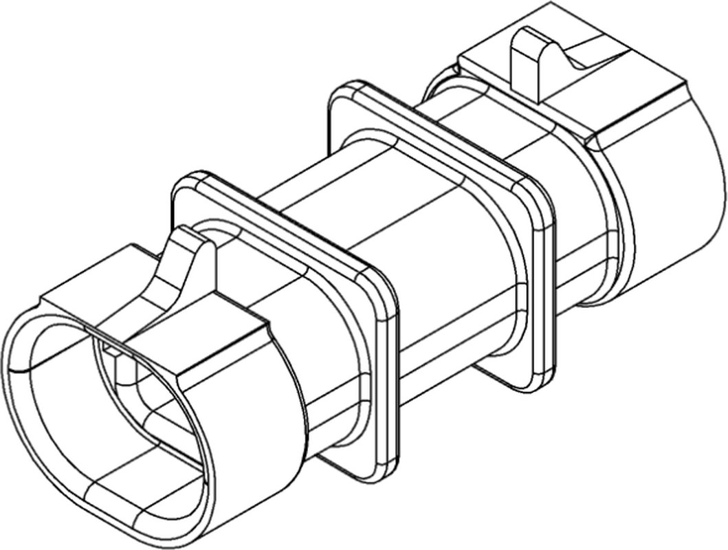 2 Way M MetriPack (M/P) 1.5 Unsealed Connector Black