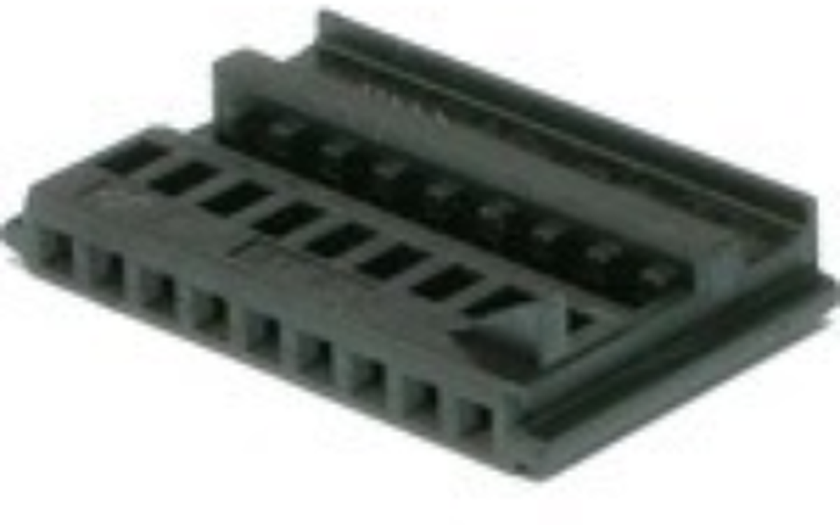 9 Way F DUO-TWIN 0.64 Unsealed Connector Black