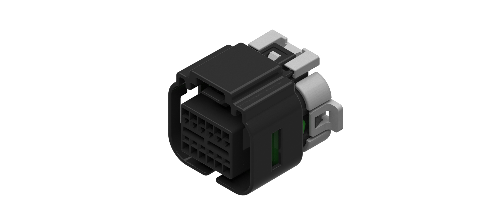 12 Way F OCS 1.2 Sealed Connector Black