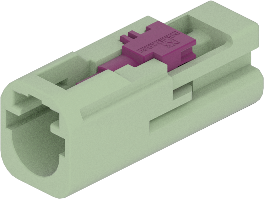 1 Port 1 Row MCA-B Male Mini Coax Green Code N