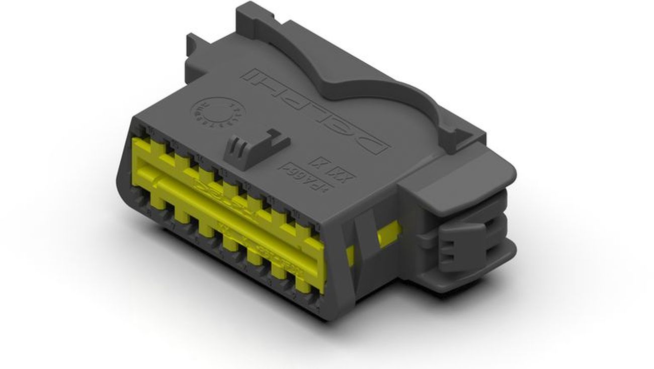 16 Way F 1.5 SICMA On-Board Diagnostic Connector Black