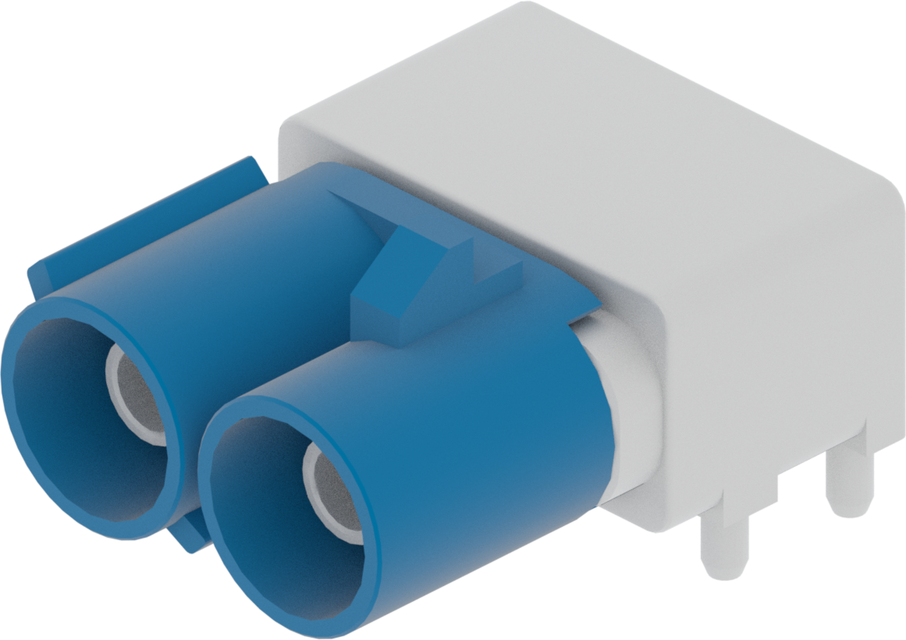 2 Port 1 Row Male Fakra Blue Code C