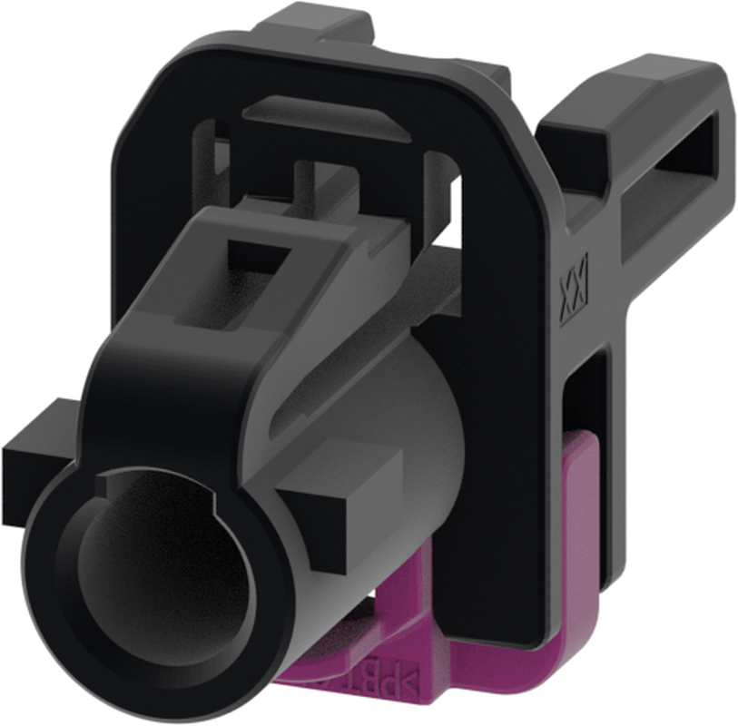1 Port 1 Row MCA-B Female Mini Coax Jet Black Code A