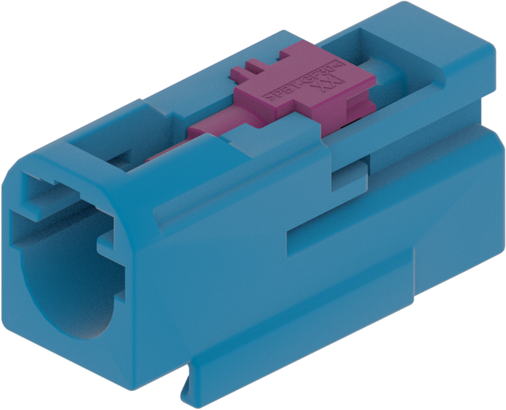 1 Port 1 Row MCA-B Male Mini Coax Blue Code C