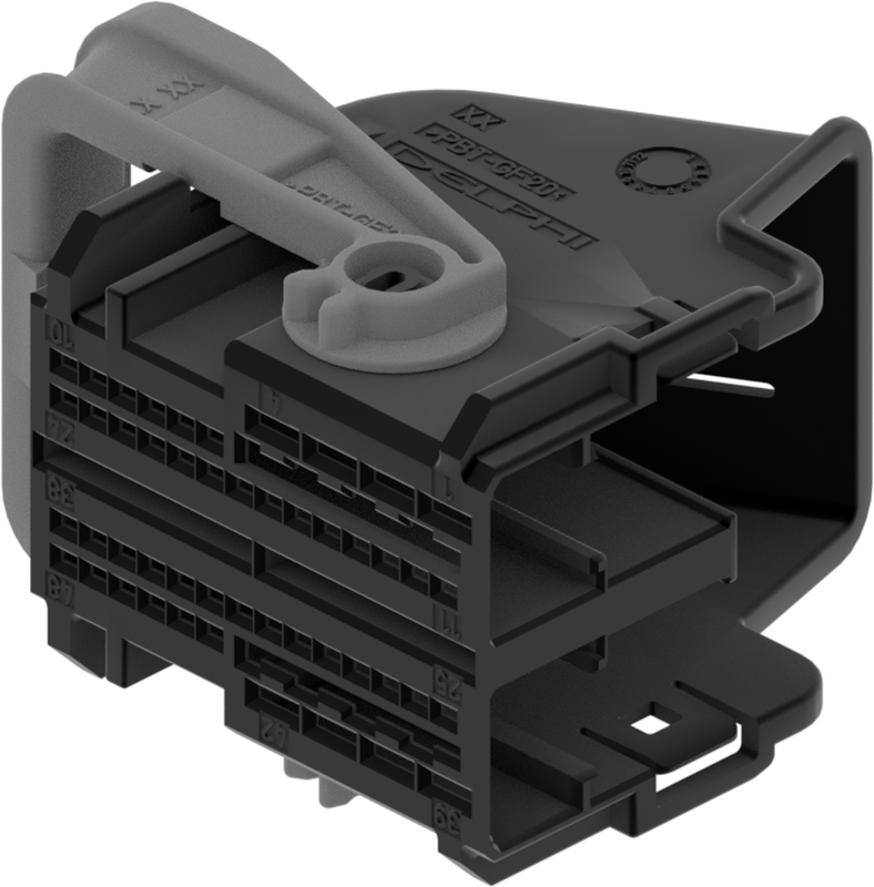 48 Way Female 1.2 MLK 2.8 SLK Unsealed Connector Black