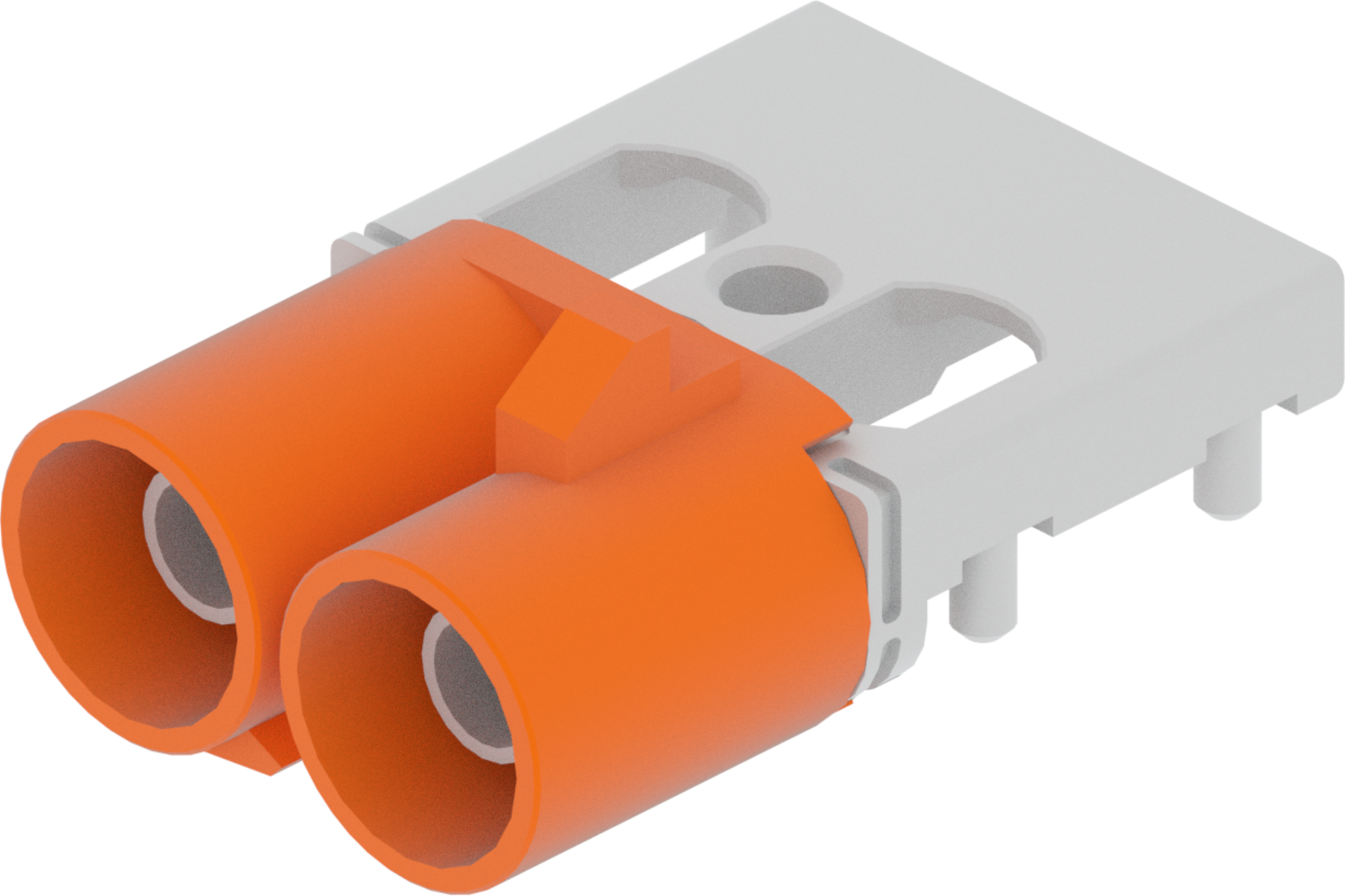 2 Port 1 Row Male Fakra Orange Light Code M