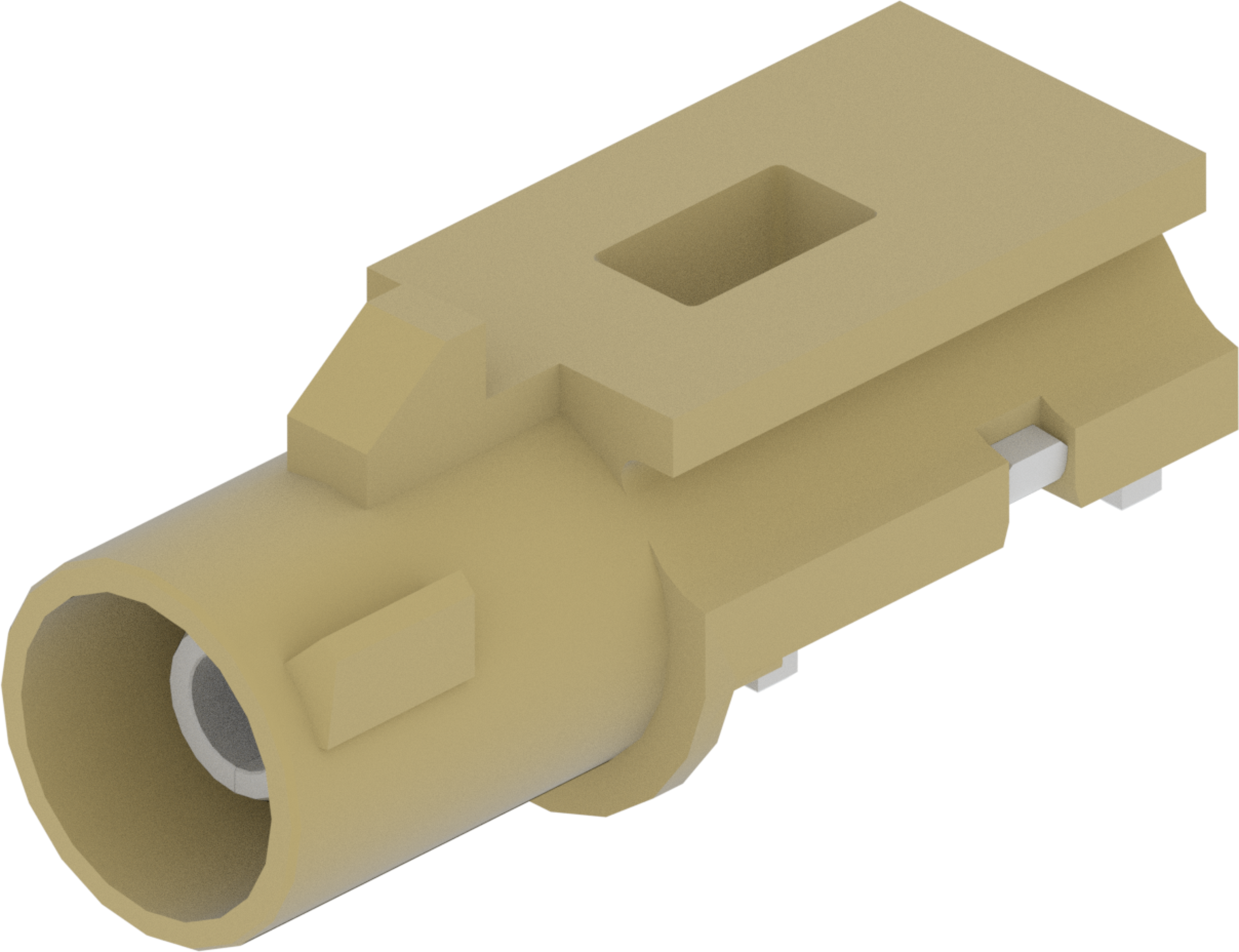 1 Port 1 Row Male Fakra Beige Code I
