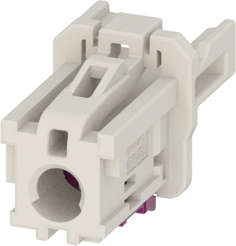 1 Port 1 Row MCA-A Female Mini Coax White Code B
