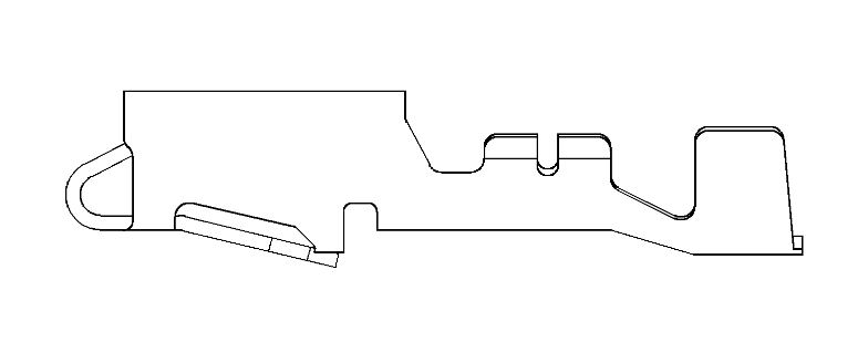 2.8 MetriPack (M/P) Female Locking Lance Unsealed Terminal Cross Sec (3 - 3 mm²)