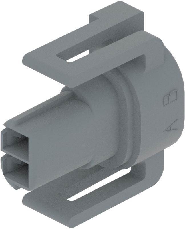 2 Way F MetriPack (M/P) 1.5 Unsealed Connector Gray-Medium