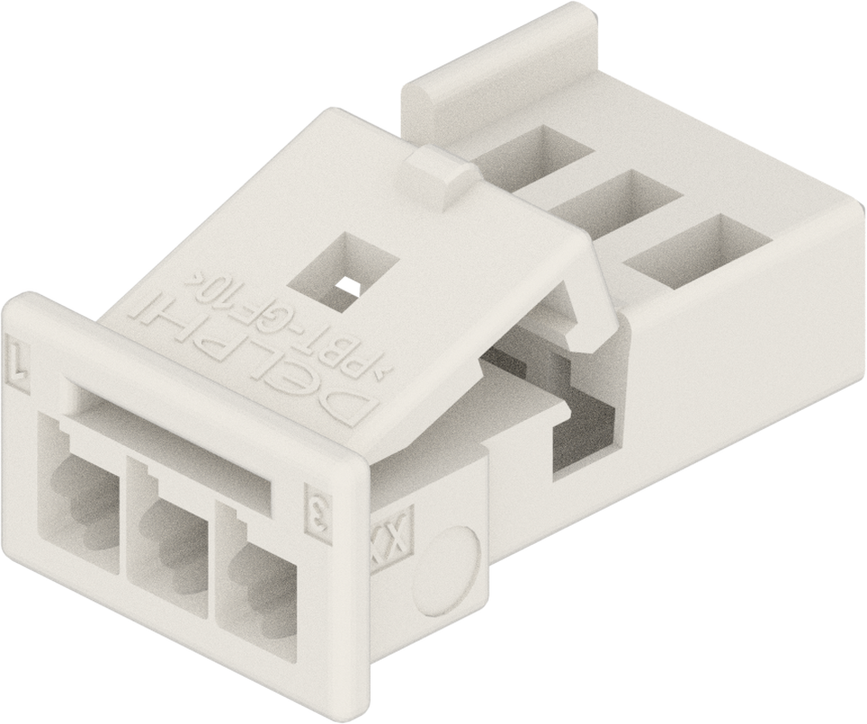3 Way F MTS 0.64 Unsealed Connector Natural