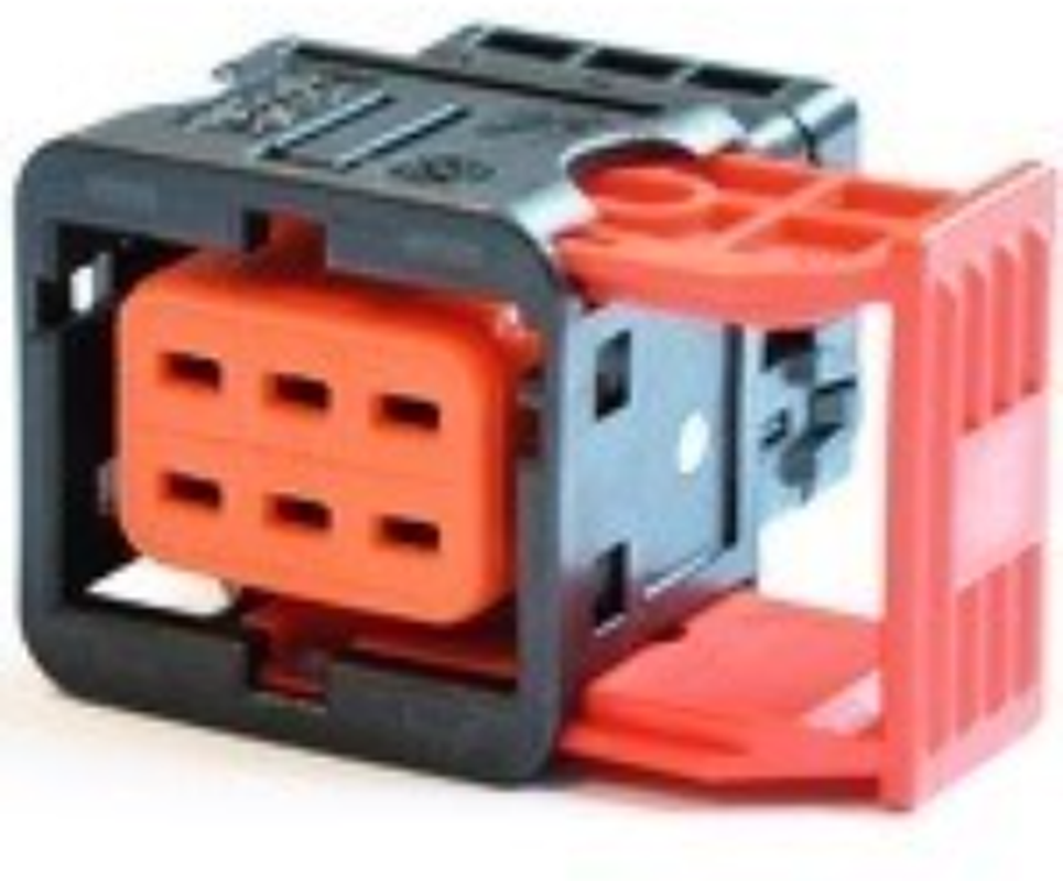 6 Way F HPCS 2.8 Sealed Connector Black
