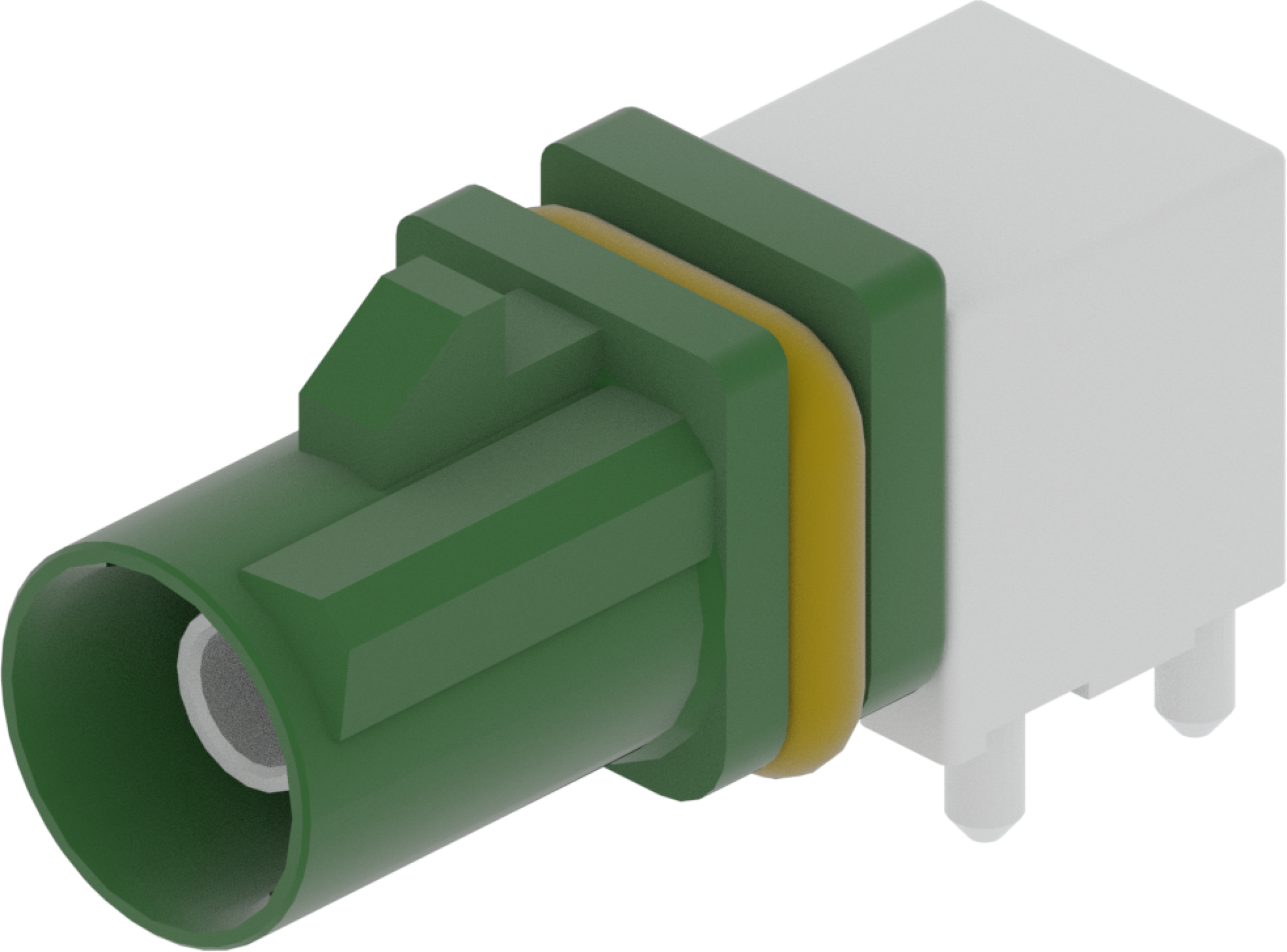1 Port 1 Row Male Fakra Green Code E