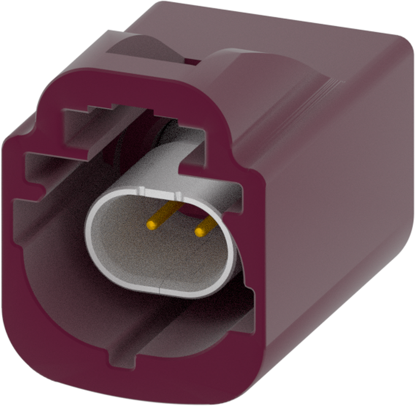 1 Port 1 Row Male H-MTD Claret Violet Code D