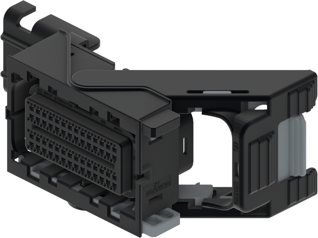 56 Way F MQS 0.64 Sealed Connector Black