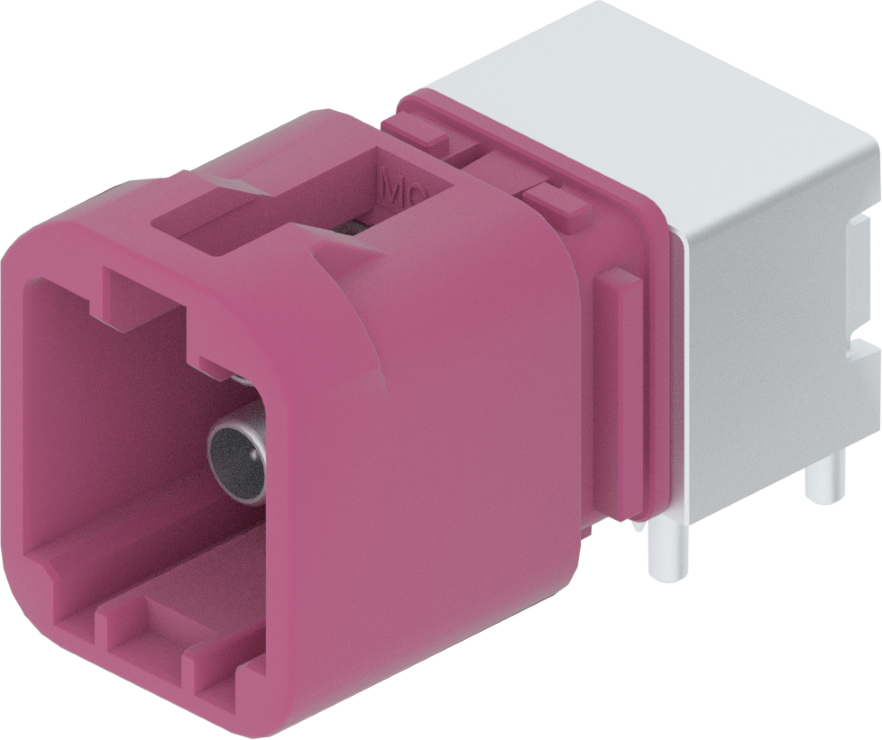 4 Port 2 Row MCA-A Male Mini Coax Violet Code D