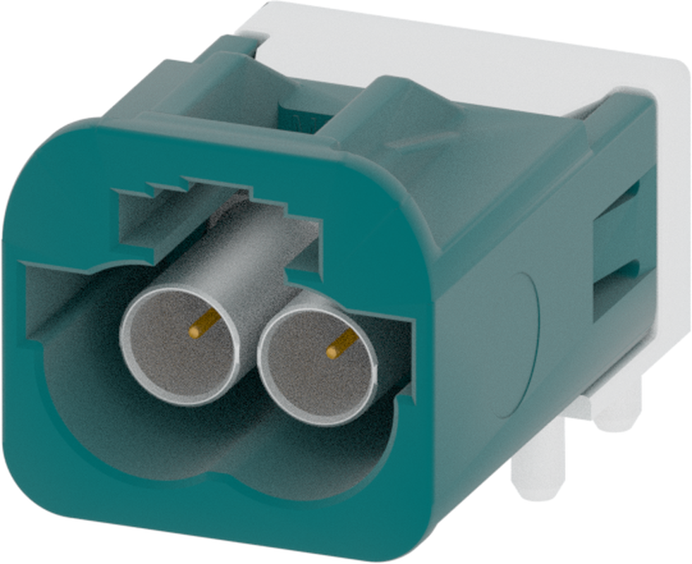 2 Port 1 Row MCA-B Male Mini Coax Water Blue Code Z
