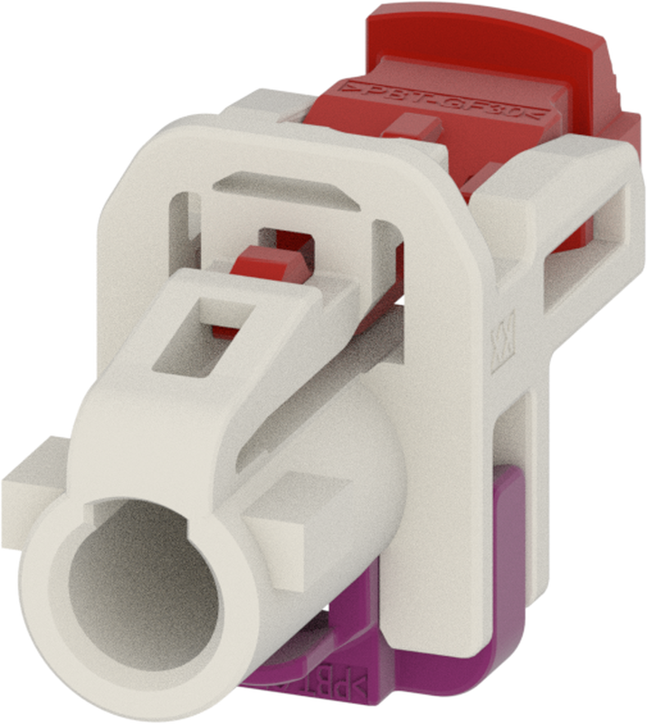 1 Port 1 Row MCA-B Female Mini Coax Pure White Code B
