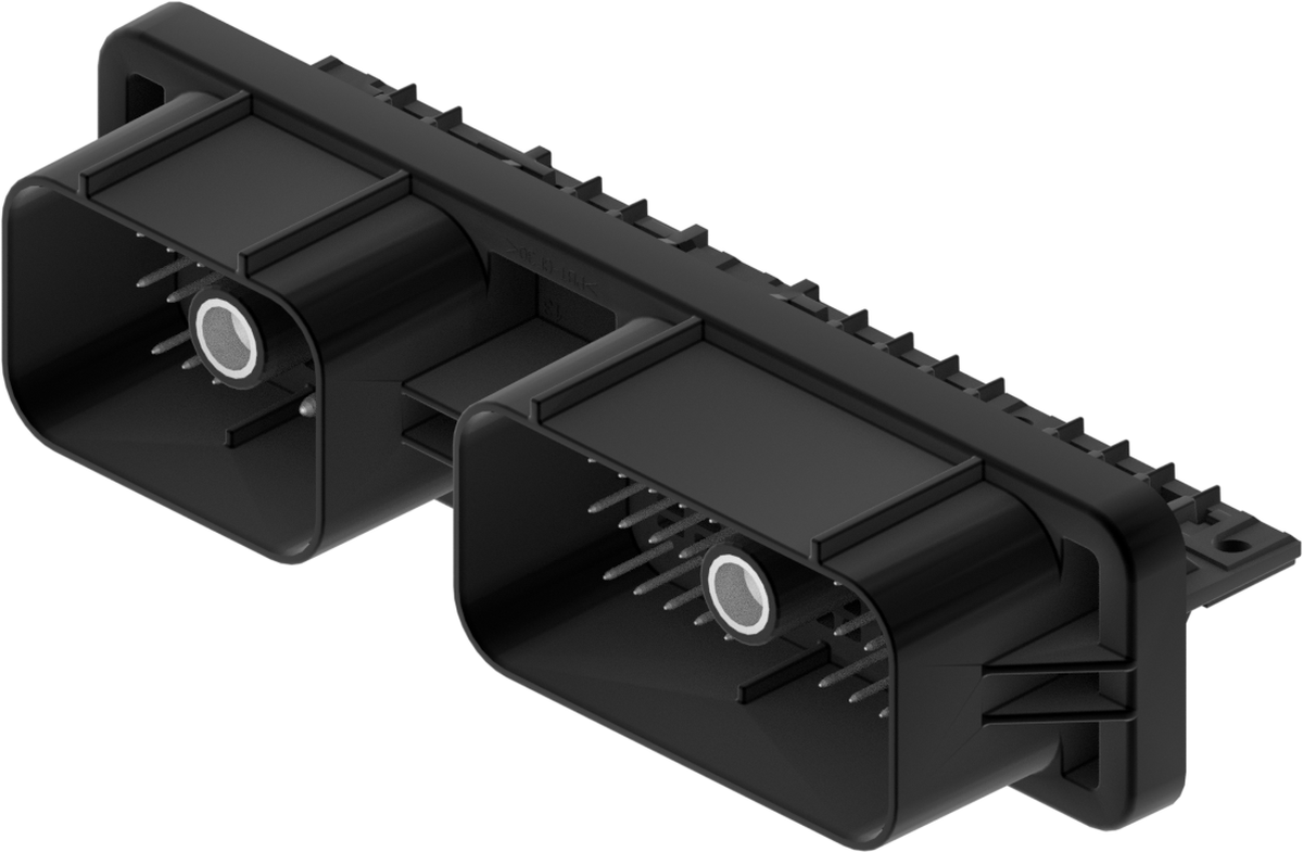 64 Way Male 1 2.4 MIXED Sealed Connector Black