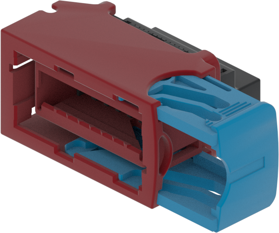 20 Way F 0.64 MQS SICMA-3 1.5 2.8 Unsealed Connector Red