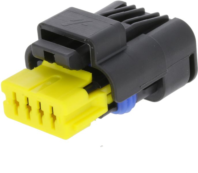4 Way F 1.5 SICMA Mini Sealed Connector Black