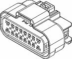 16 Way F GT 150 280 Sealed Connector Black