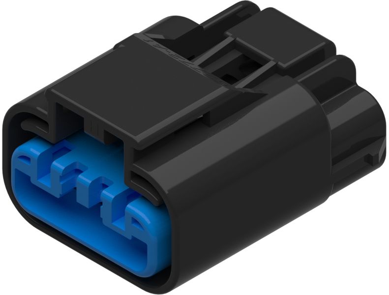 4 Way Female APEX 2.8 Unsealed Connector Black
