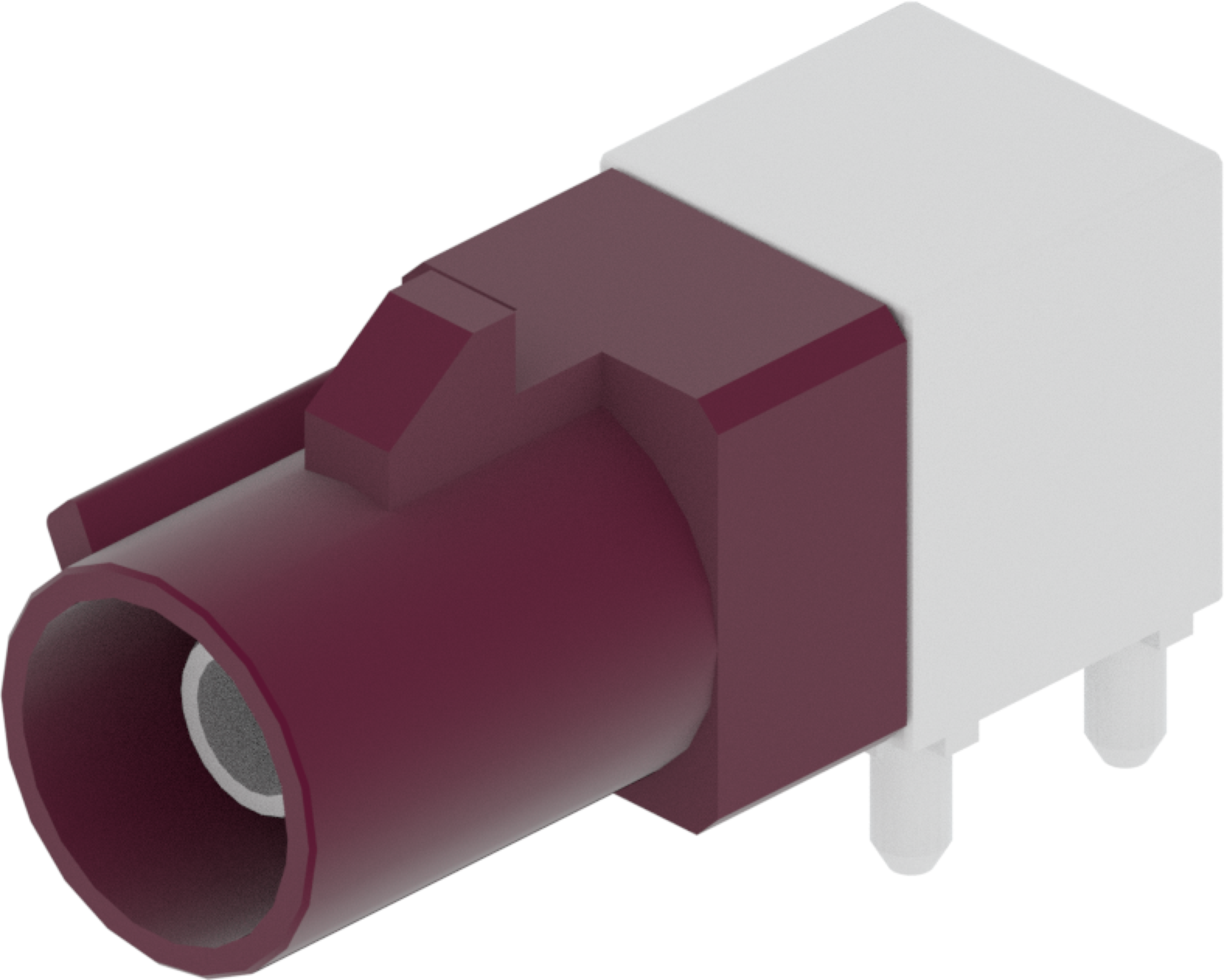 1 Port 1 Row Male Fakra Claret Voilet Code D