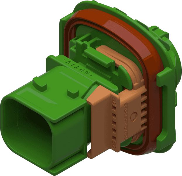 6 Way M 1.5 CTCS XP Connector Green