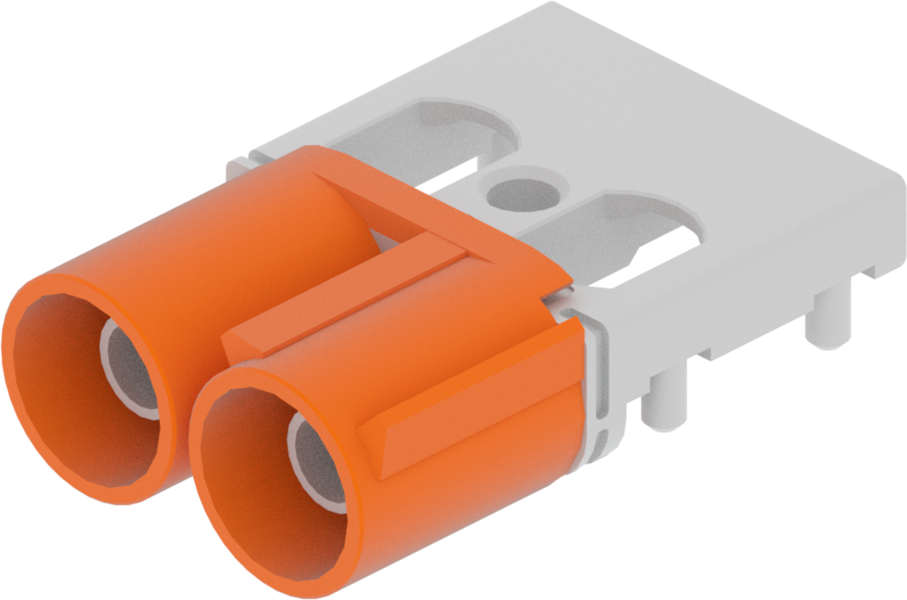 2 Port 1 Row Male Fakra Orange Light Code M