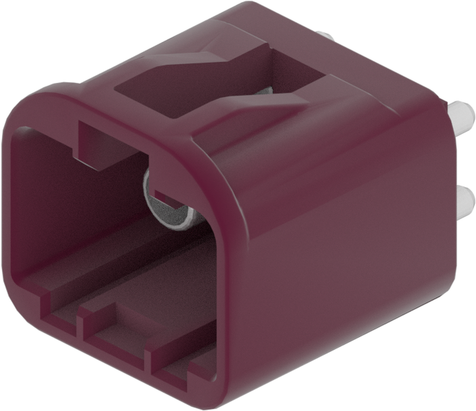 2 Port 1 Row MCA-A Male Mini Coax Claret Violet Code D