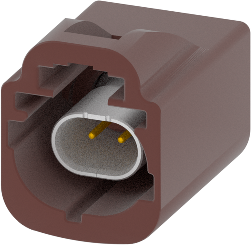 1 Port 1 Row Male H-MTD Nut Brown Code F